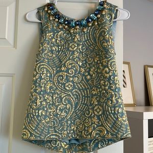 Dolce and Gabbana brocade top.